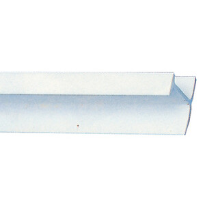 BINARIO P/TENDA A T IN PLASTICA 2,5 M BIANCO