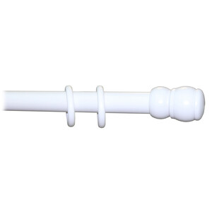 BASTONE LEGNO A STRAPPO D 35 BIANCO 180CM S/SUPP.