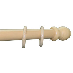 BASTONE LEGNO A STRAPPO D 35 NATUR 240CM S/SUPP.