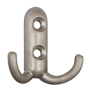 APPENDIABITI A 2 GANCI 45X45 MM NICHEL OPACO