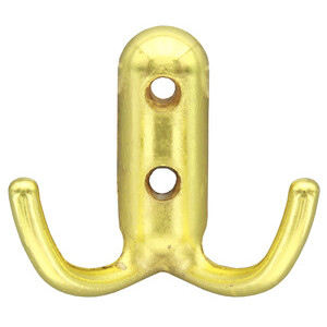 APPENDIABITI A 2 GANCI 45X45 MM ORO LUCIDO