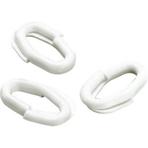 ANELLO GIUNZIONE P/CATENA PLASTICA D 6 BIANCO