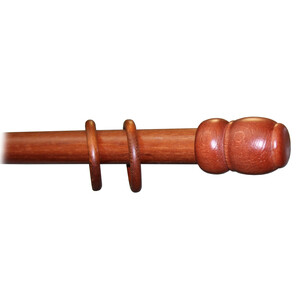 BASTONE LEGNO A TIRO D 35 CILIEGIO 300CM S/SUPP.