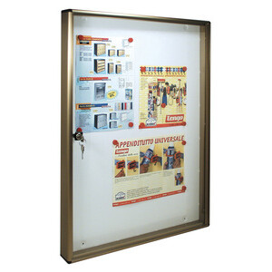 BACHECA FONDO MAGNETICO ALUBOX BC5 55X5X73 BR