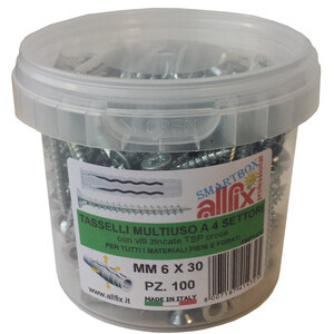 ALLFIX  50 TASSELLI C/VITE F4 8X40 MM